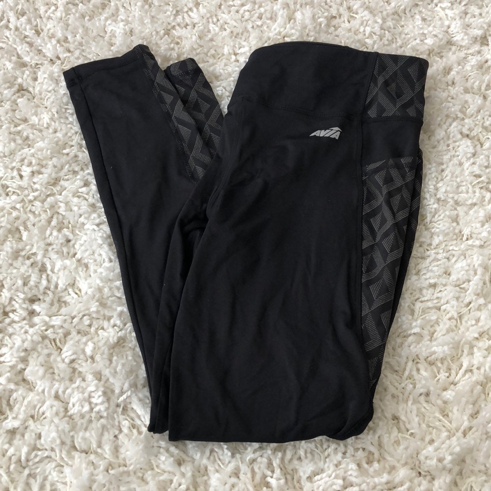Avia Fleece Lined Active Leggings with Pockets